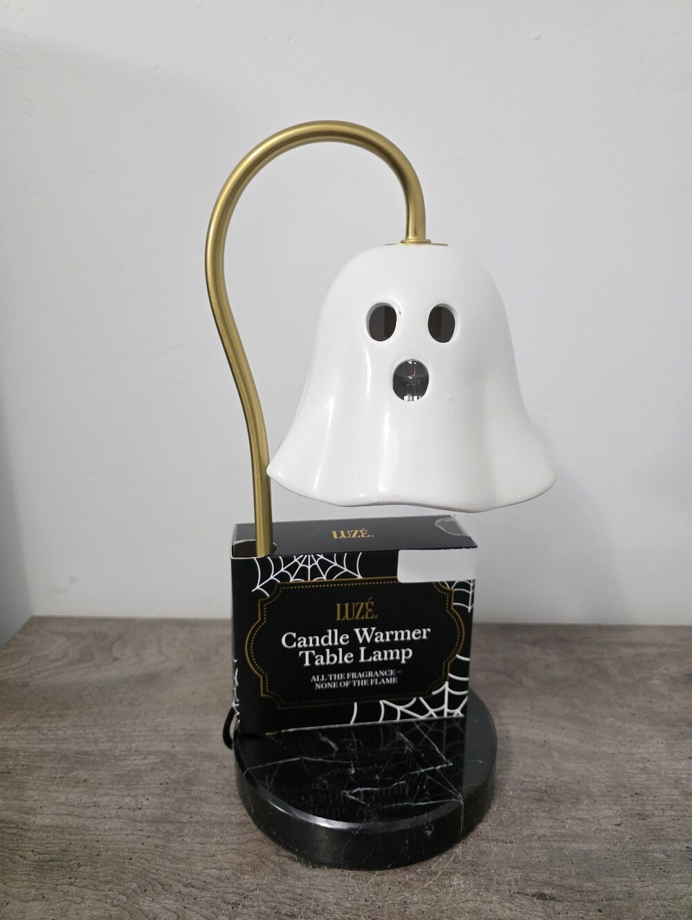 LUZÉ Ghost Candle Warmer Table Lamp Halloween Fragrance